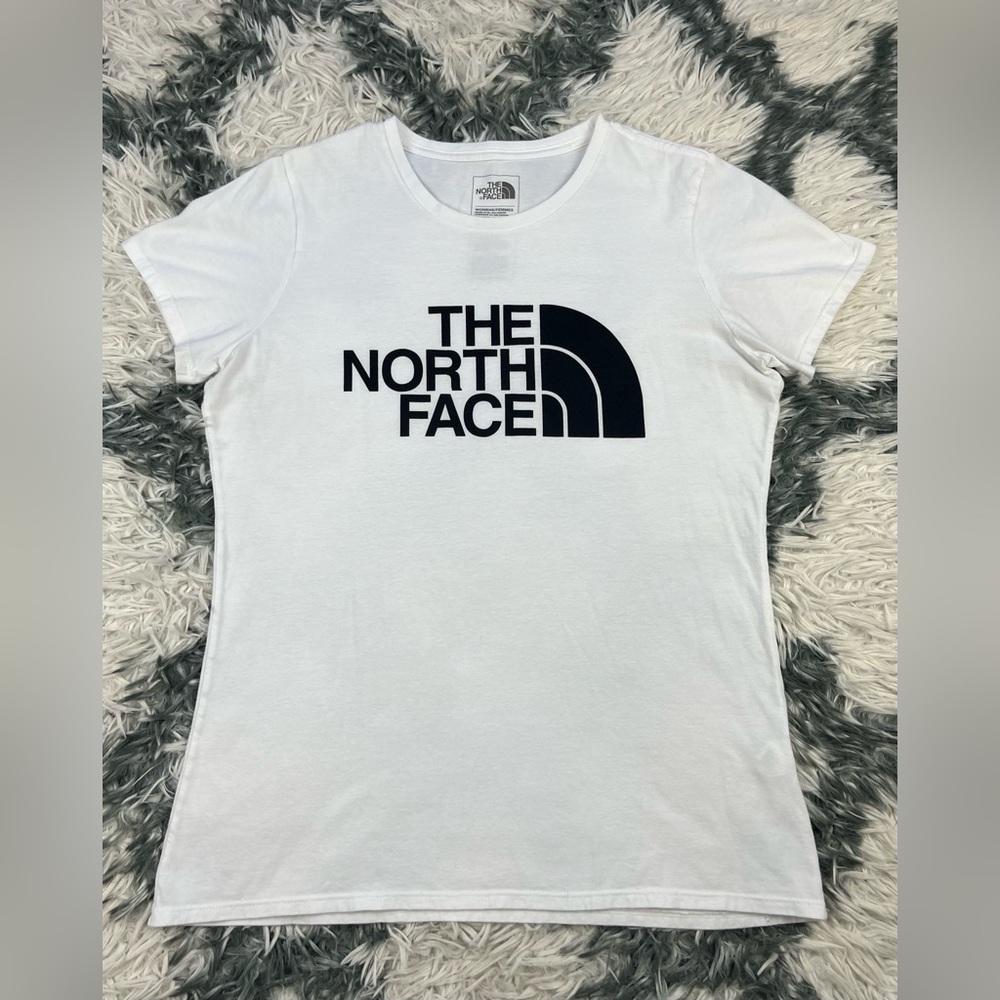 The North Face Women's White Black Graphic T-shirt Size Medium